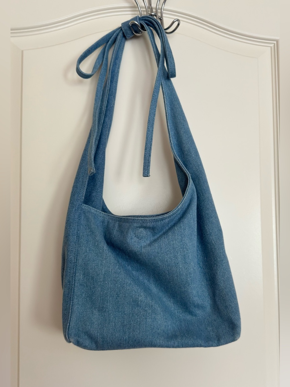 Reformation Small Victoria Bag in Denim